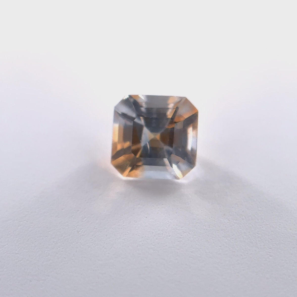 .51ct Parti-Color Square-Step Cut Montana Sapphire 4.32mm x 4.2mm x 3.05mm