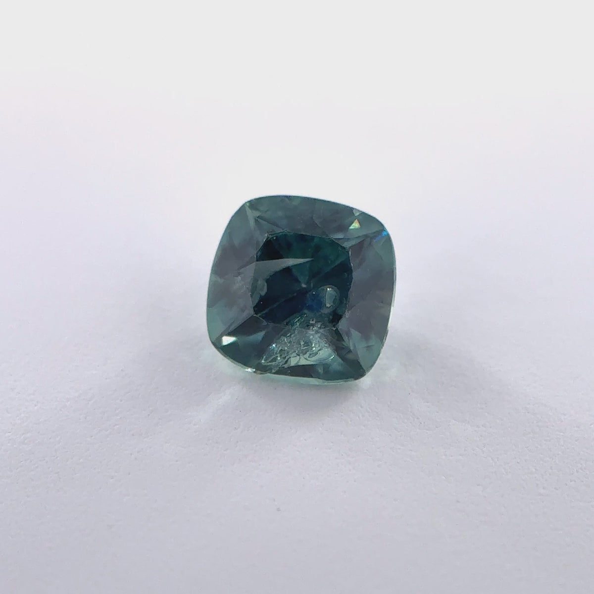 .35ct Teal Cushion Cut Montana Sapphire 4.05mm x 2.65mm