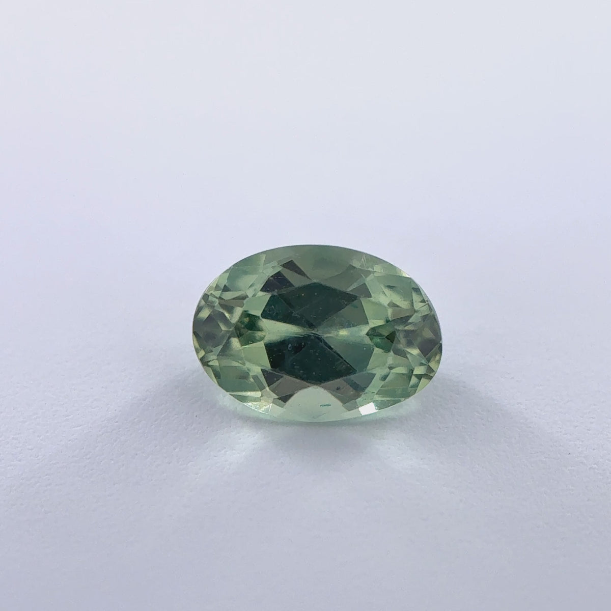 .43ct Green Oval Cut Montana Sapphire 5mm x 3.5mm x 2.5mm