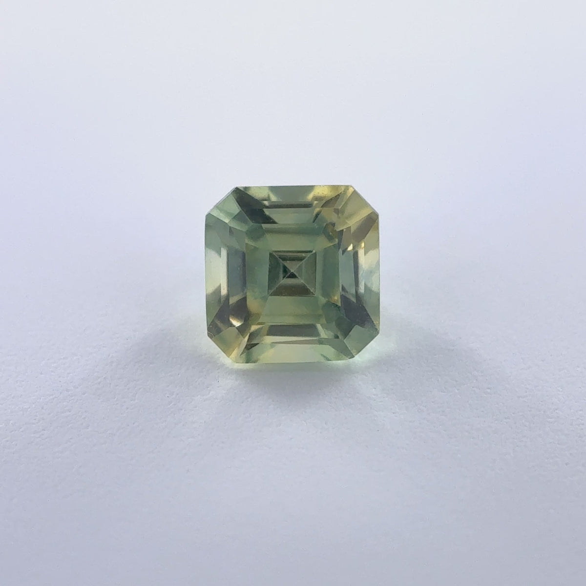 .35ct Parti-Color Square-Step Cut Montana Sapphire 3.83mm x 3.78mm x 2.69mm