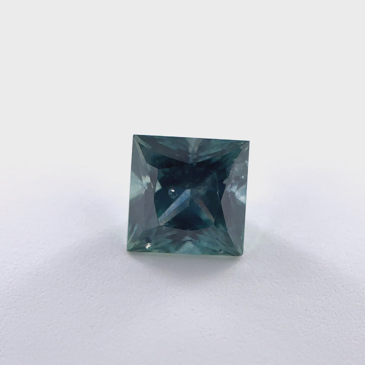 .46ct Teal Princess Cut Montana Sapphire 4.08mm x 4.04mm x 3.04mm