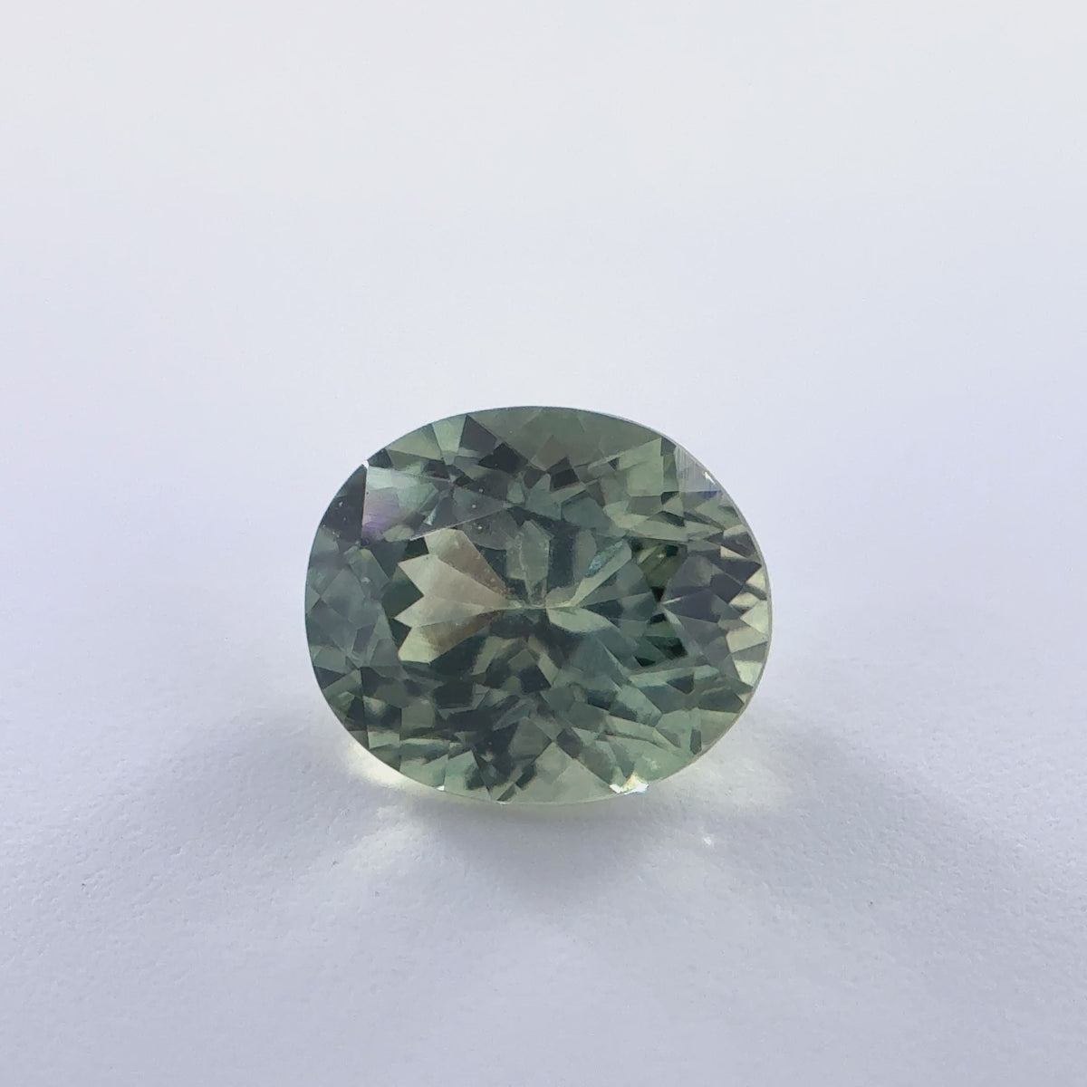 .70ct Green Oval Cut Montana Sapphire 5.5mm x 4.5mm x 3mm