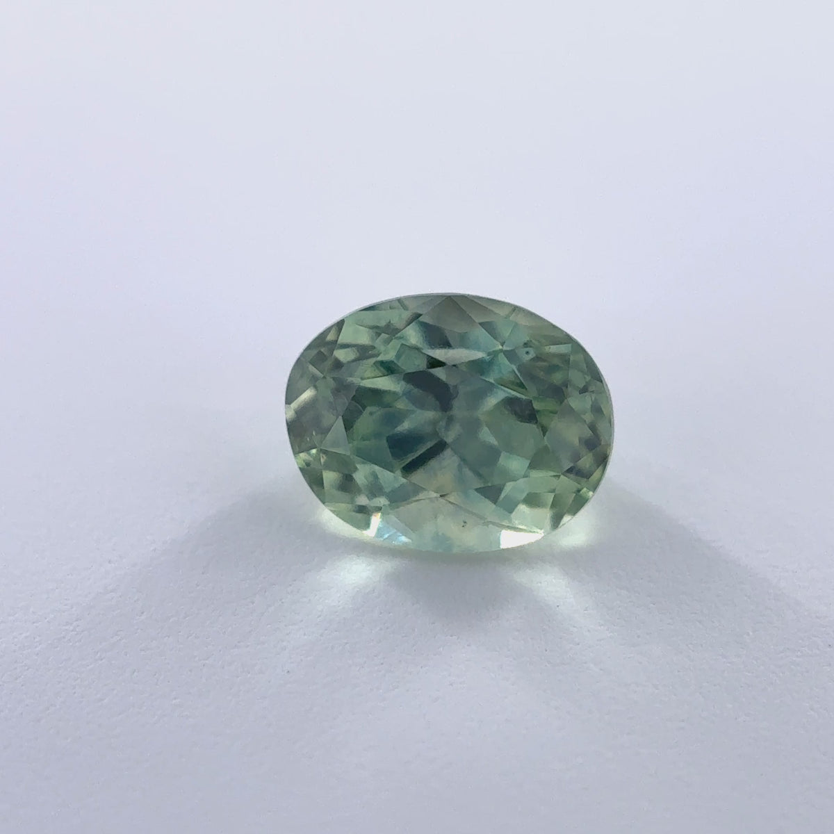 .50ct Green Oval Cut Montana Sapphire 5mm x 4mm x 3mm