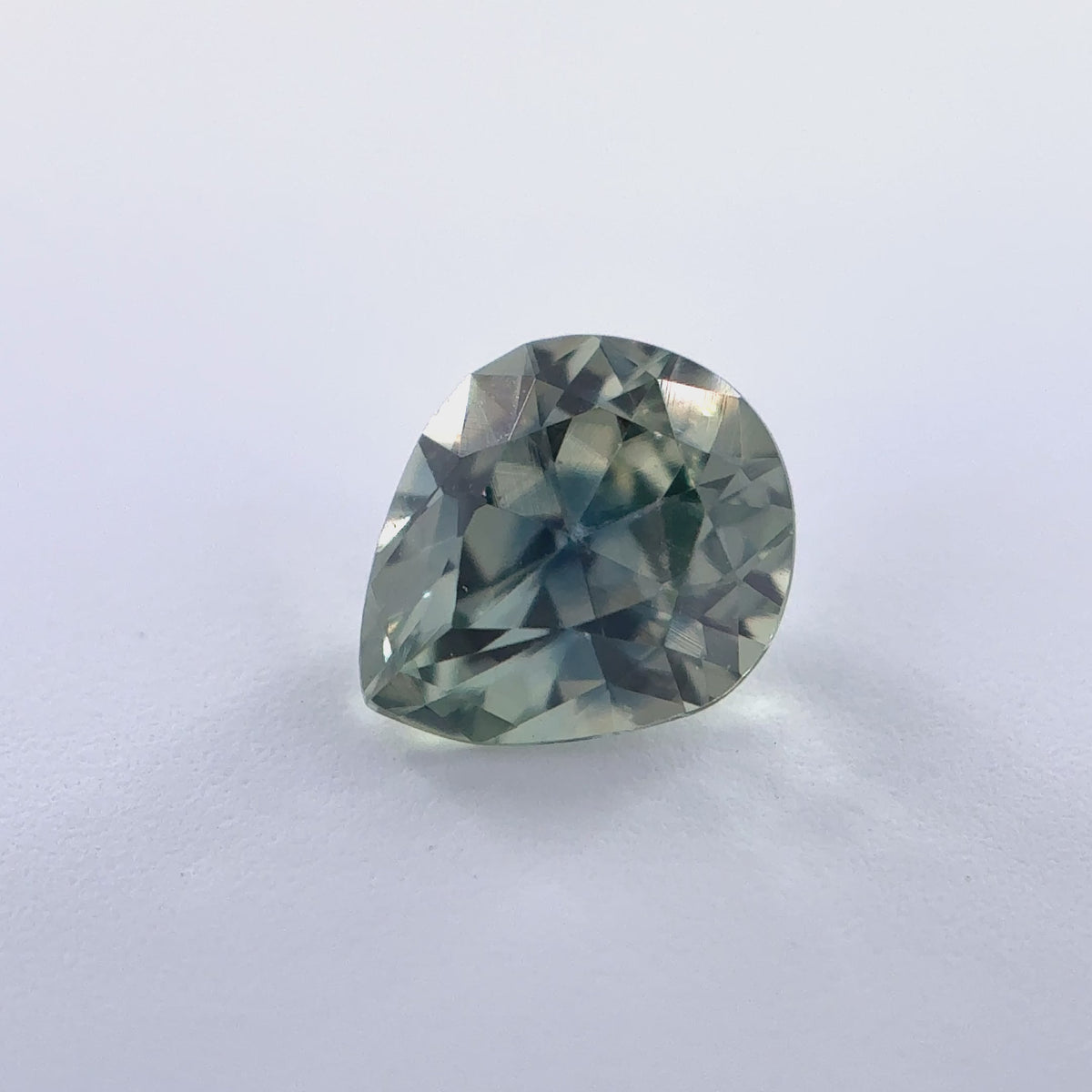 .59ct Parti-Color Pear Cut Montana Sapphire 6mm x 5mm x 3mm