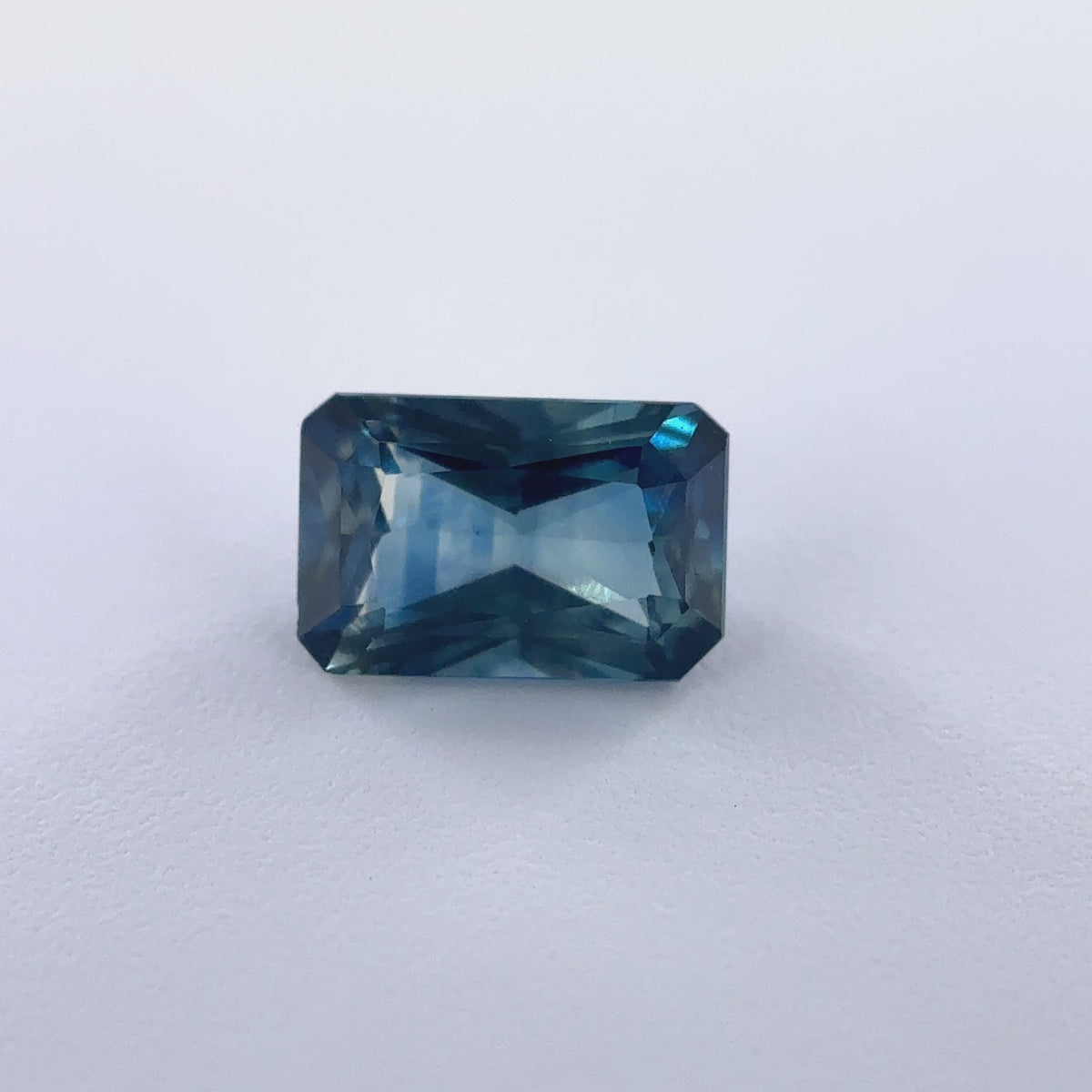 .36ct Teal Elongated-Cushion Cut Montana Sapphire 4.87mm x 3.22mm x 2.18mm