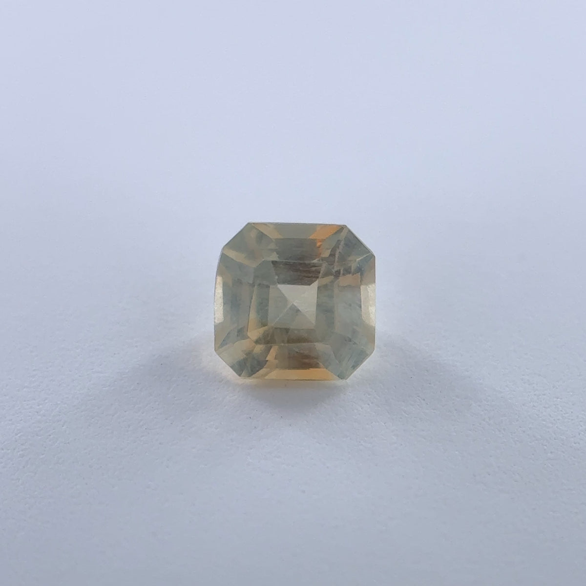 .36ct Parti-Color Square-Step Cut Montana Sapphire 3.68mm x 3.61mm x 2.49mm
