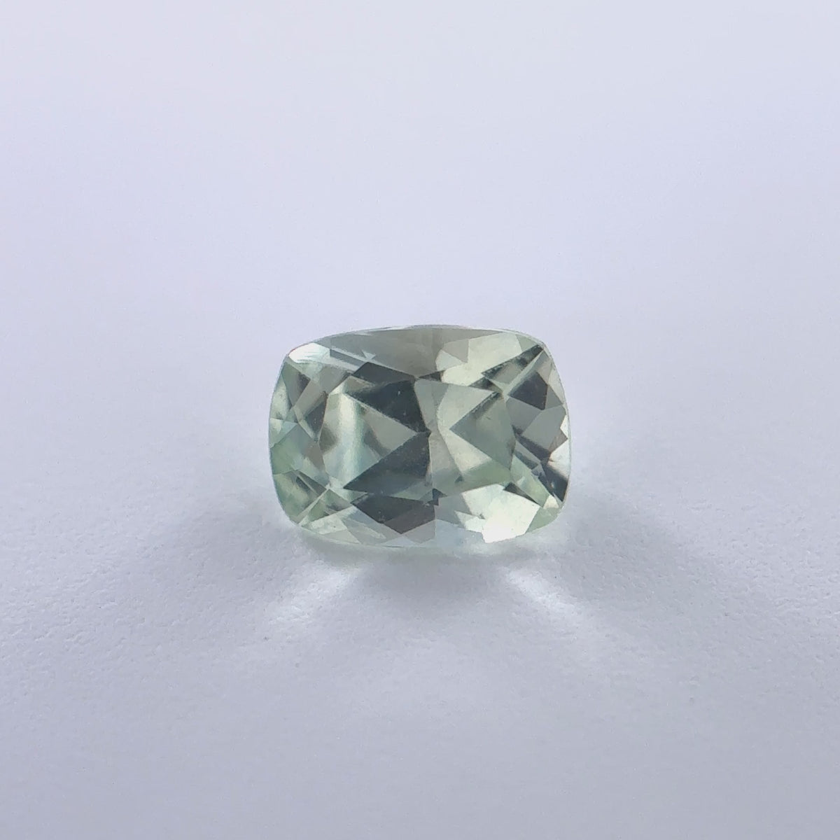 .34ct Green Elongated-Cushion Cut Montana Sapphire 4mm x 3mm x 2.5mm