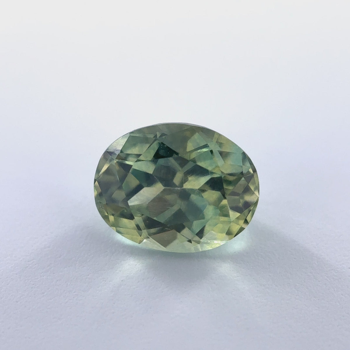 .72ct Parti-Color Oval Cut Montana Sapphire 5.5mm x 4.5mm x 3mm