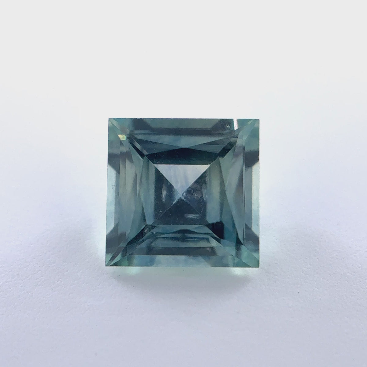 .83ct Teal Square Cut Montana Sapphire 5.33mm x 5.21mm x 3.15mm