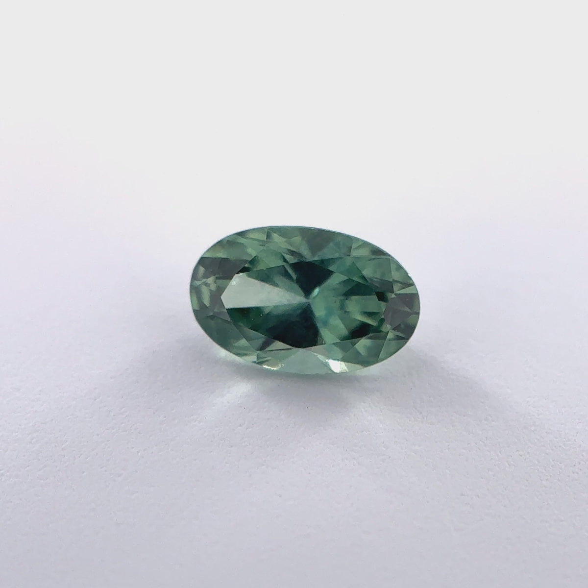 .31ct Green Oval Cut Montana Sapphire 5.08mm x 3.24mm x 2.48mm