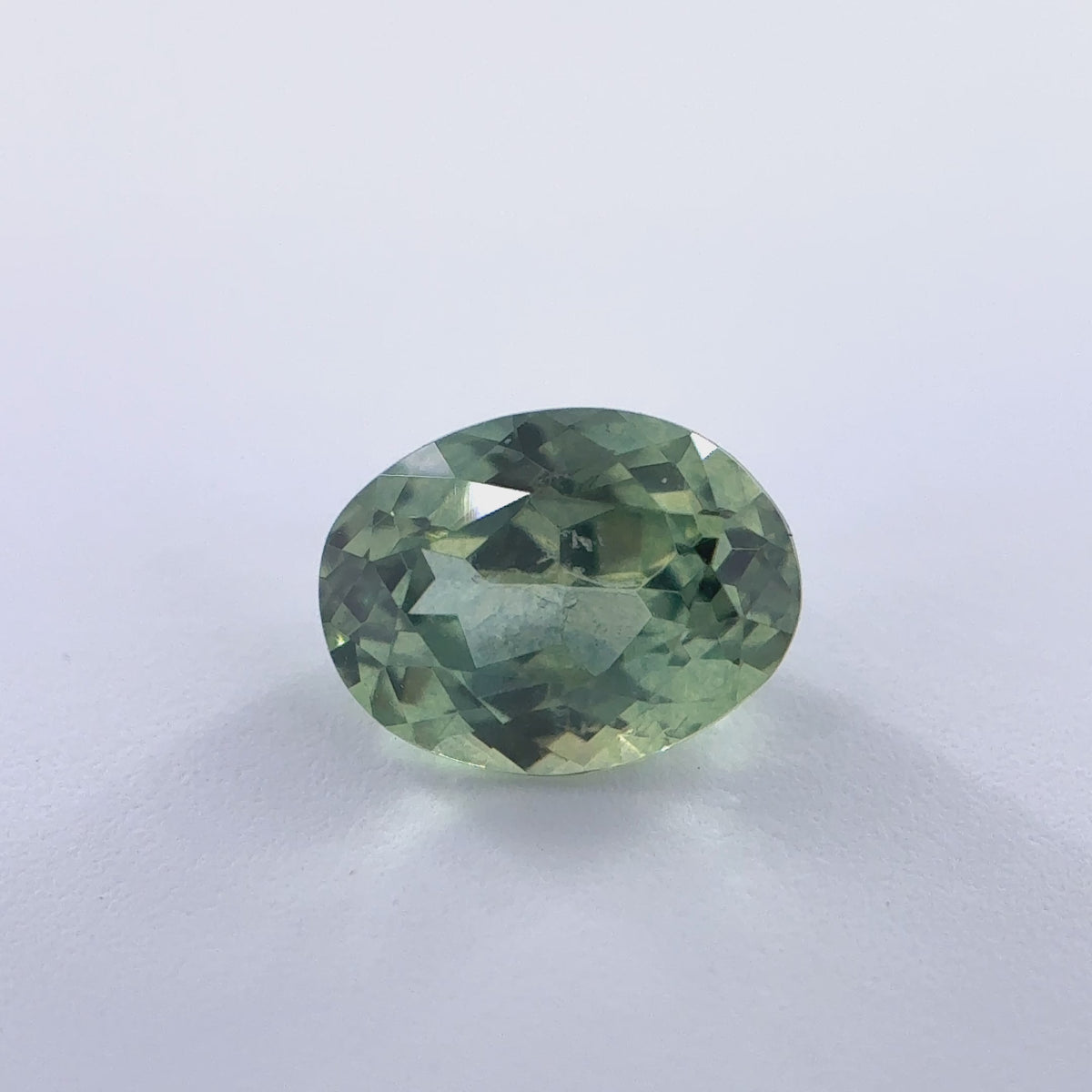 .62ct Green Oval Cut Montana Sapphire 5.5mm x 4mm x 3mm